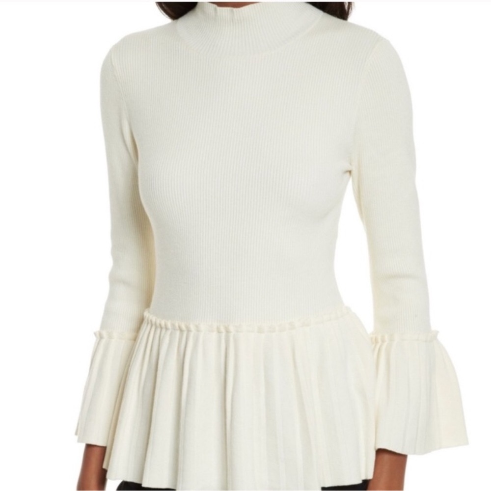 Ted Baker London Lislie Peplum Sweater Cashmere XL